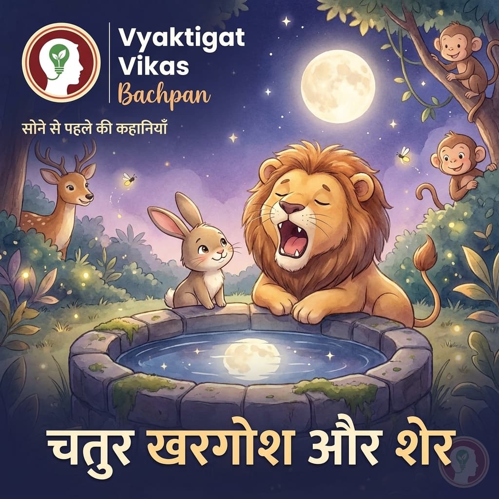 चतुर खरगोश और शेर