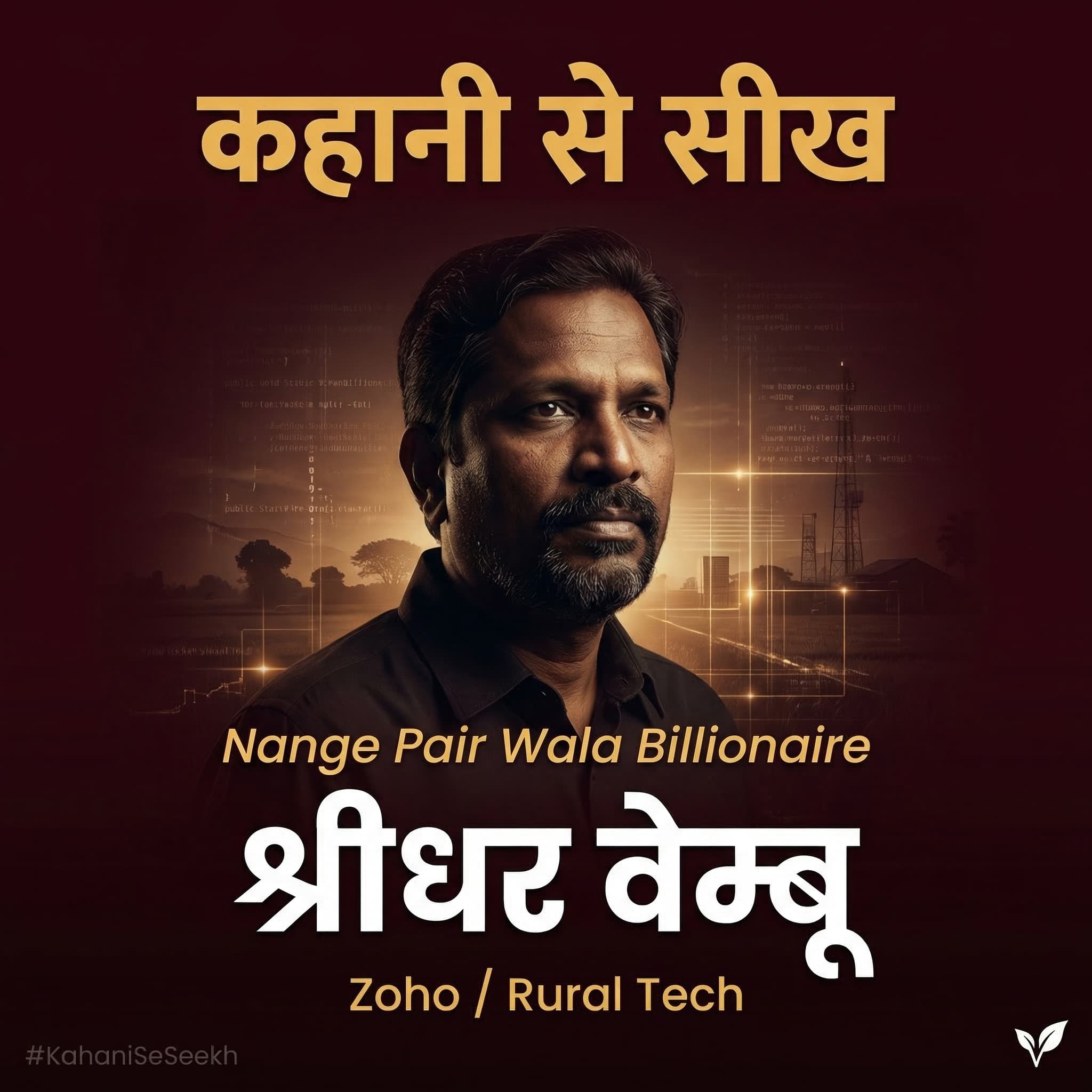 कहानी से सीख: Sridhar Vembu — Nange Pair Wala Billionaire