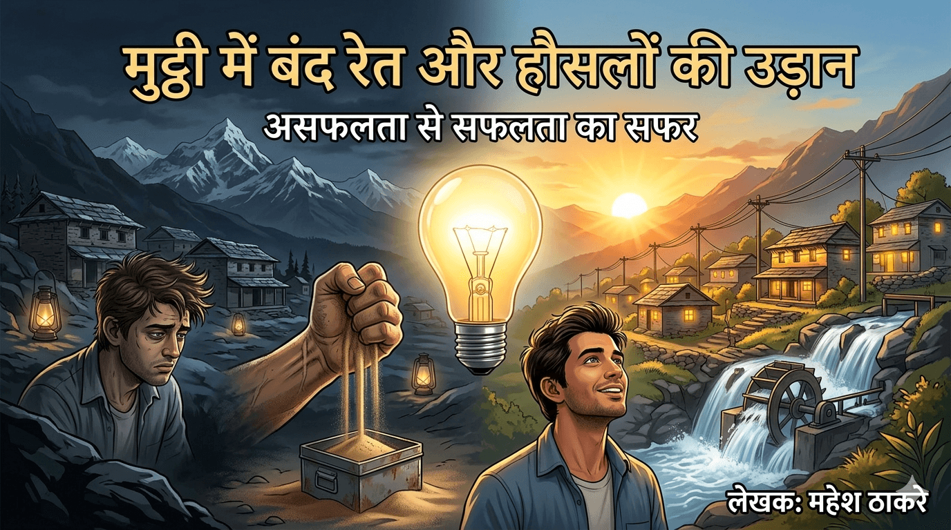 मुट्ठी में बंद रेत और हौसलों की उड़ान..!